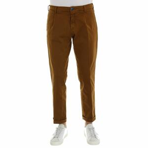 PANTALONE CON PINCES MAISON CLOCHARD MARRONE